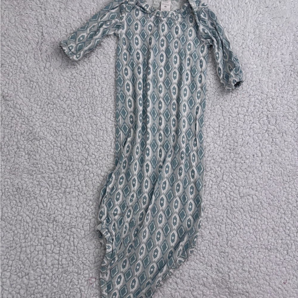 Kate Quinn Geometric Patterned Knotted Gown